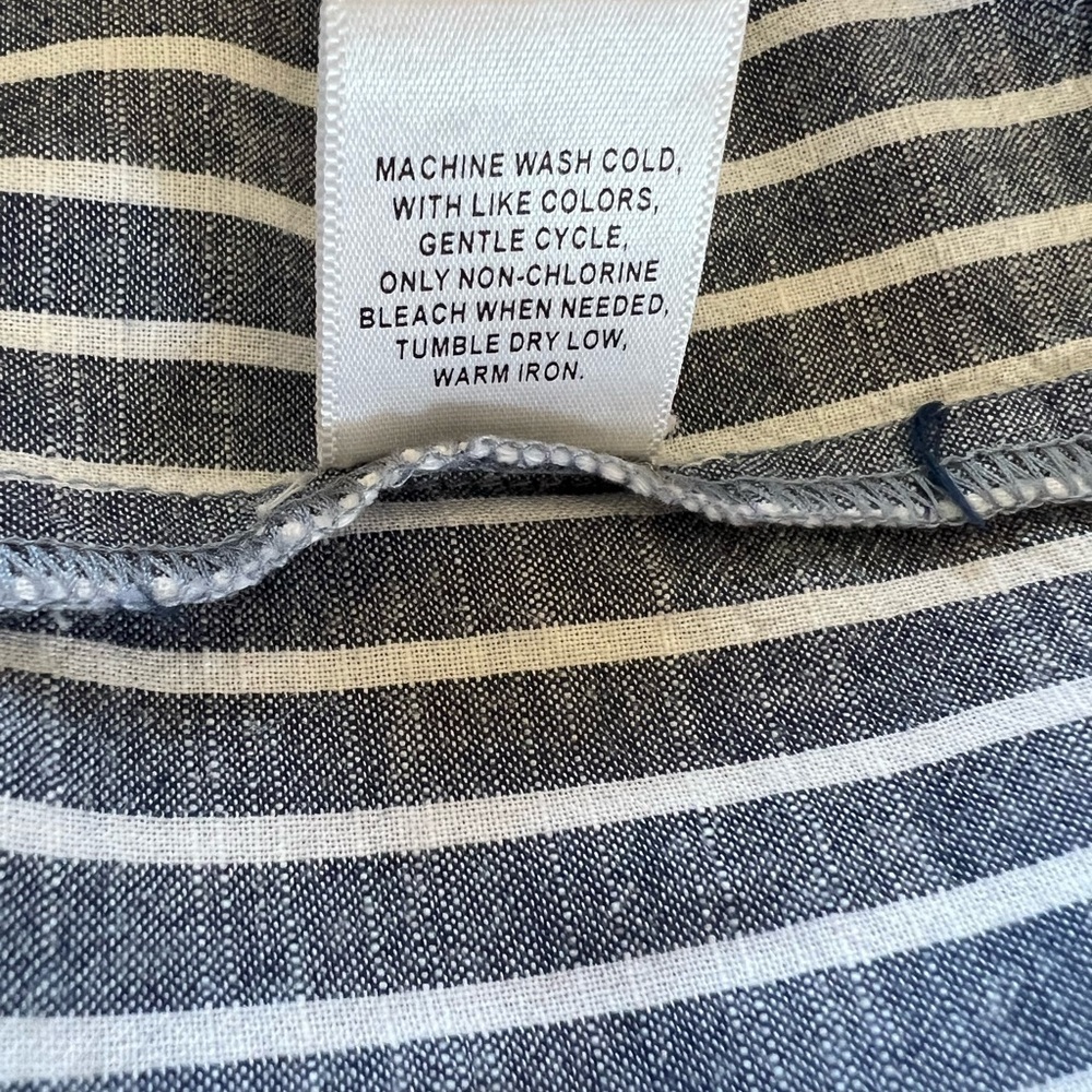 Appleseed’s Blue and White Striped Easy Loose Fit Dress Size 16 - Picture 10 of 12